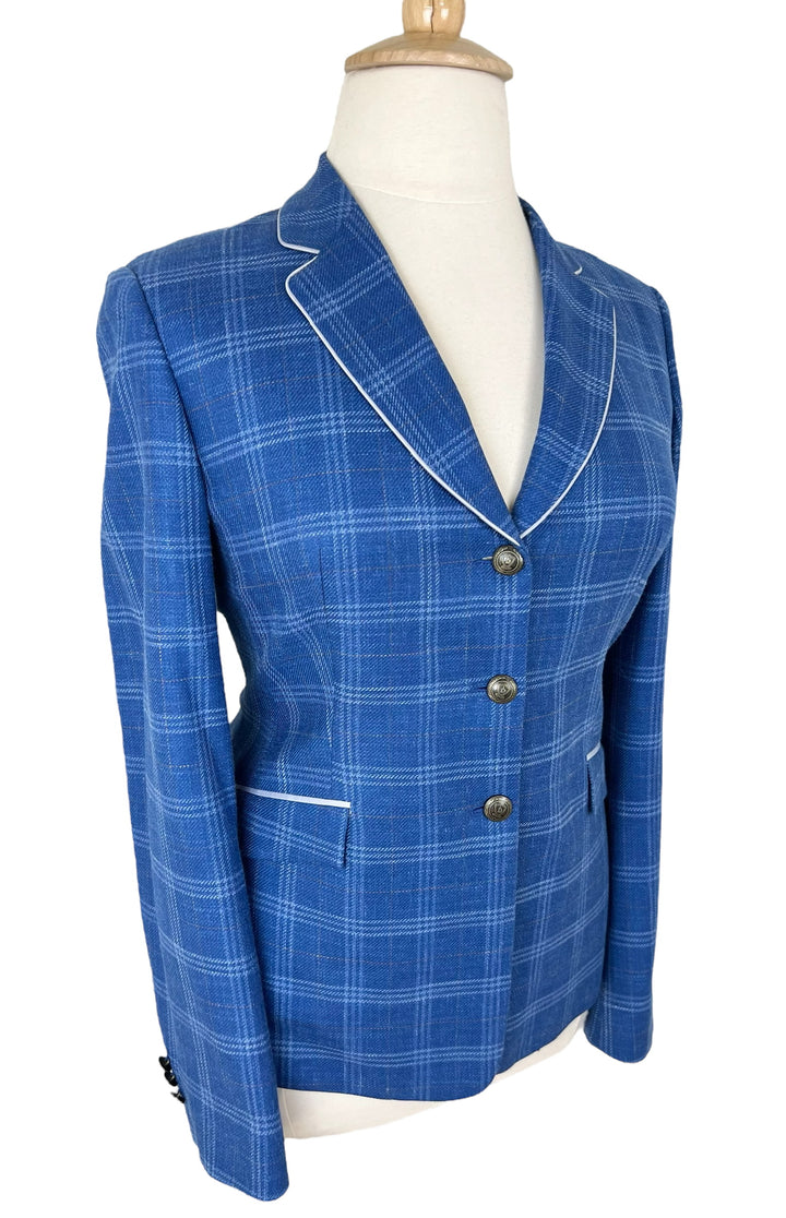 Blue Plaid Hunt Coat (Size 14) - Ref. 129