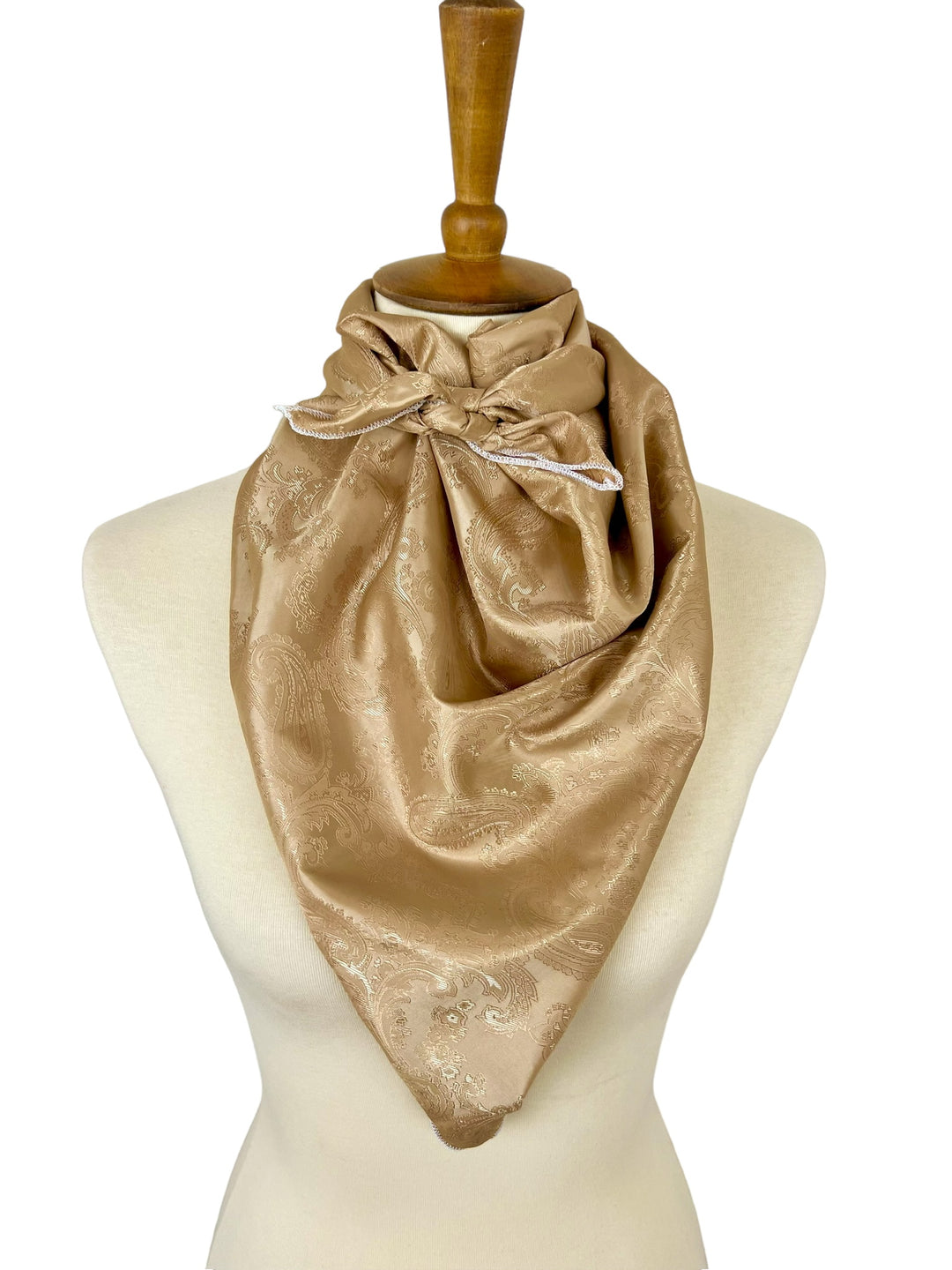 Bright Gold Paisley Scarf