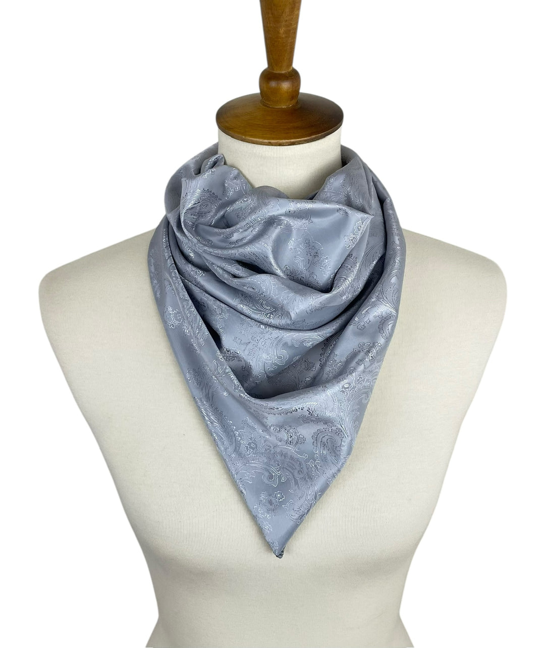 Silver Paisley Scarf