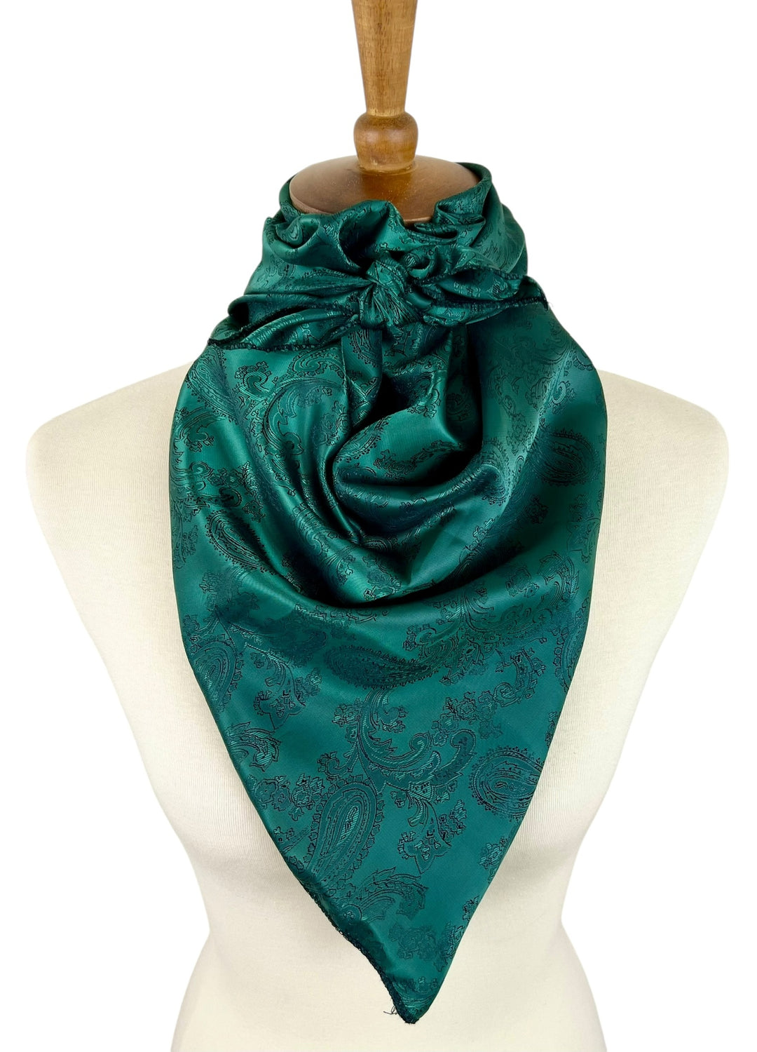 Emerald Green Paisley Scarf