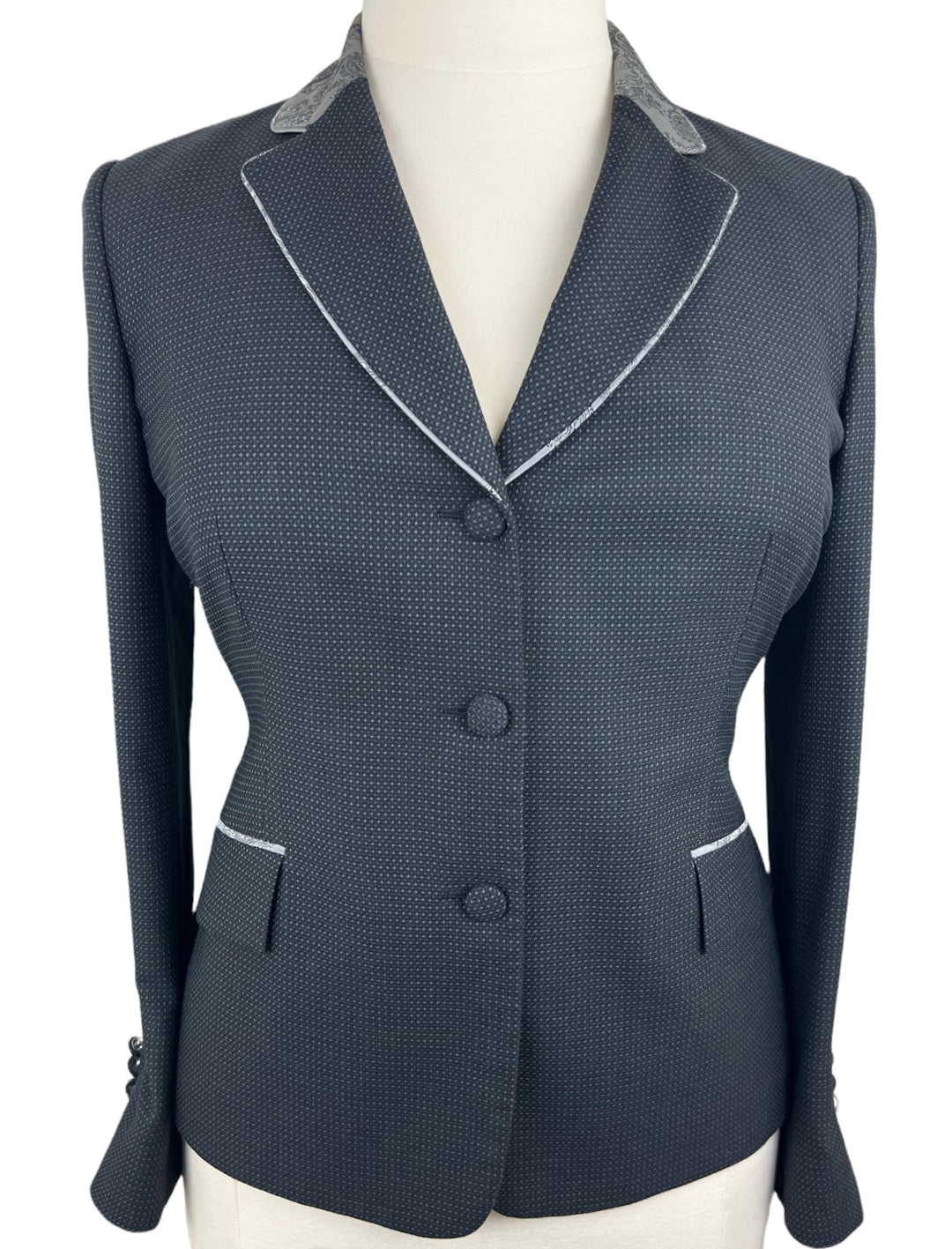 Black & Silver Show Coat (Size 12 Short)