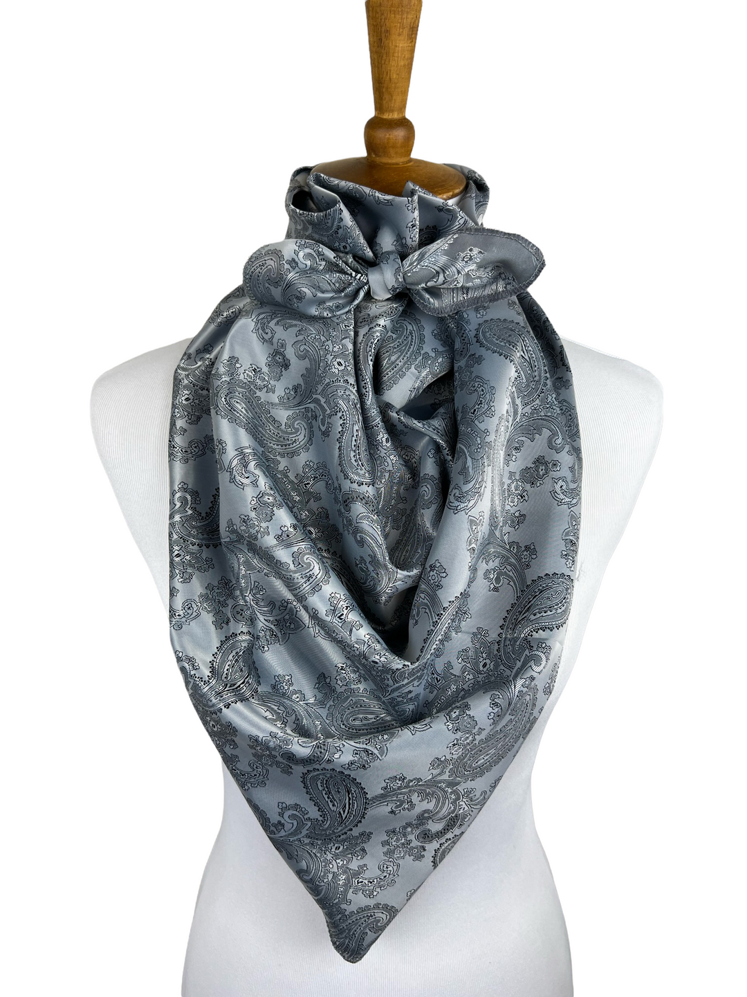 Gray Paisley Scarf