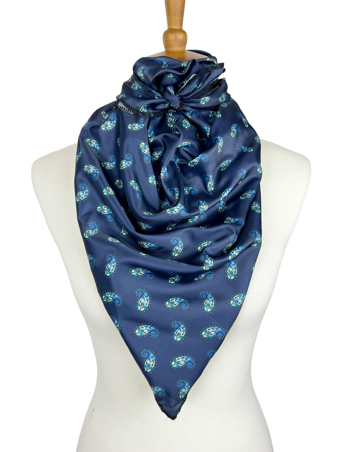 Navy Paisley Scarf (Style 2)