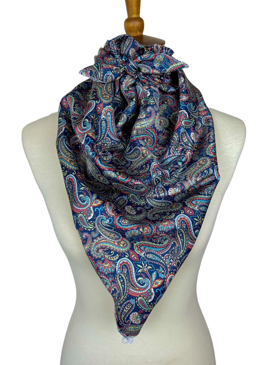 Navy Paisley Multi Scarf