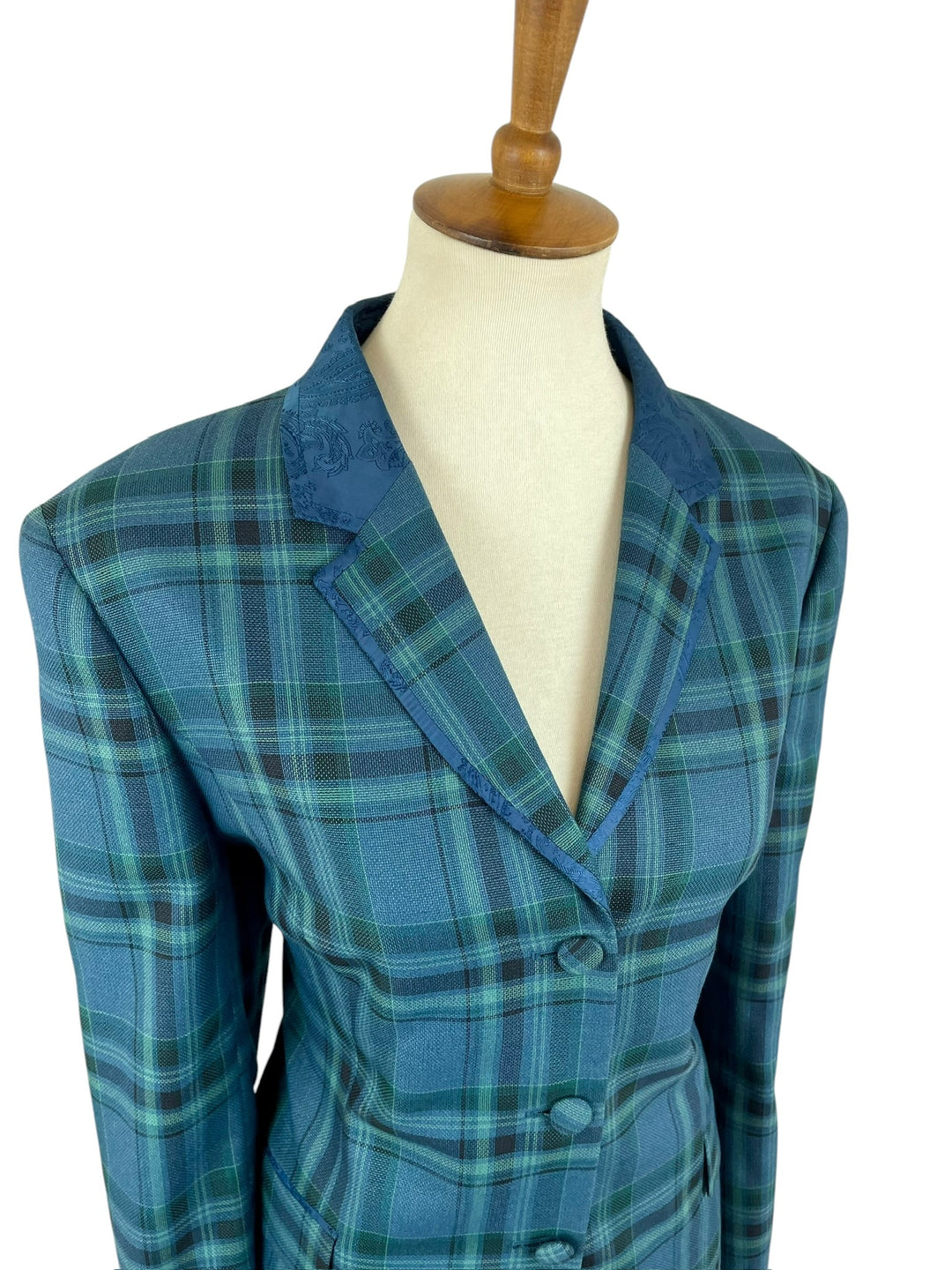 Green Plaid Hunt Coat (Size 16) - Ref. 250