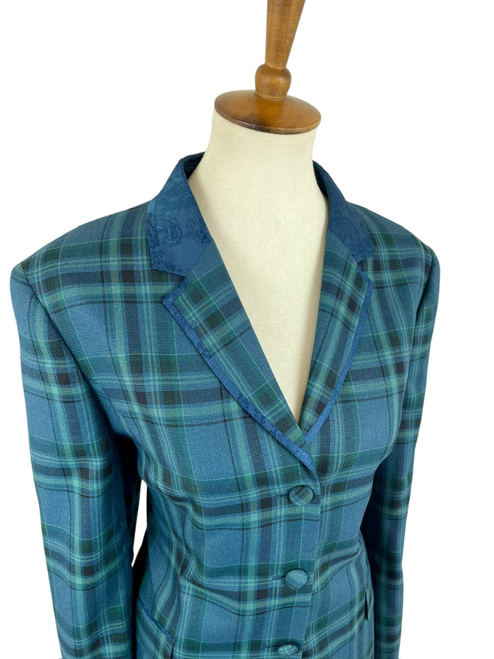 Green Plaid Hunt Coat (Size 16) - Ref. 250