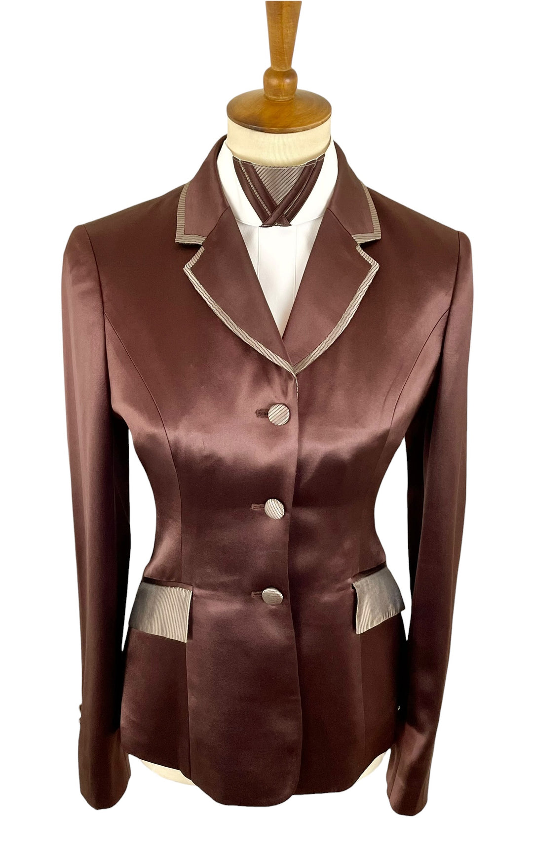 Brown Silk Hunt Coat (Size 2)