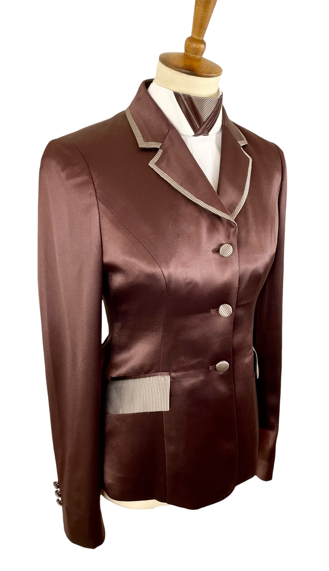 Brown Silk Hunt Coat (Size 2)