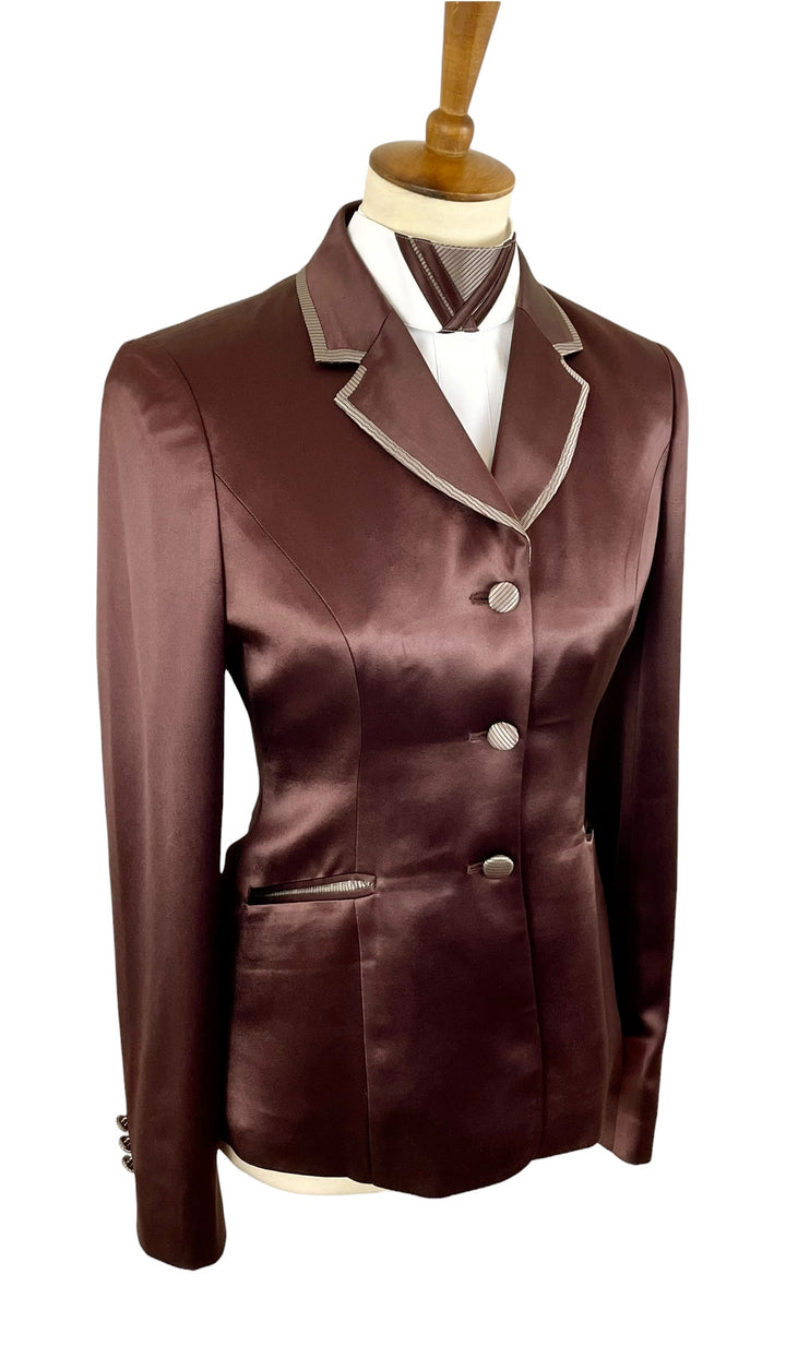Brown Silk Hunt Coat (Size 2)