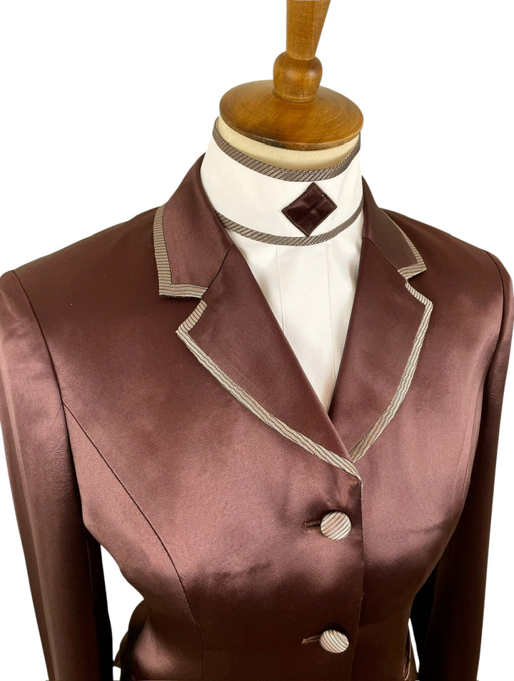 Brown Silk Hunt Coat (Size 2)