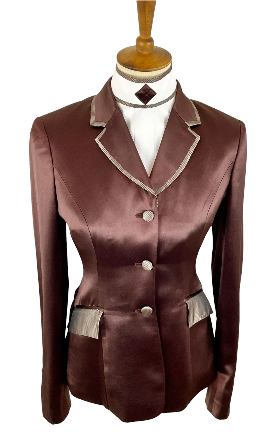 Brown Silk Hunt Coat (Size 2)