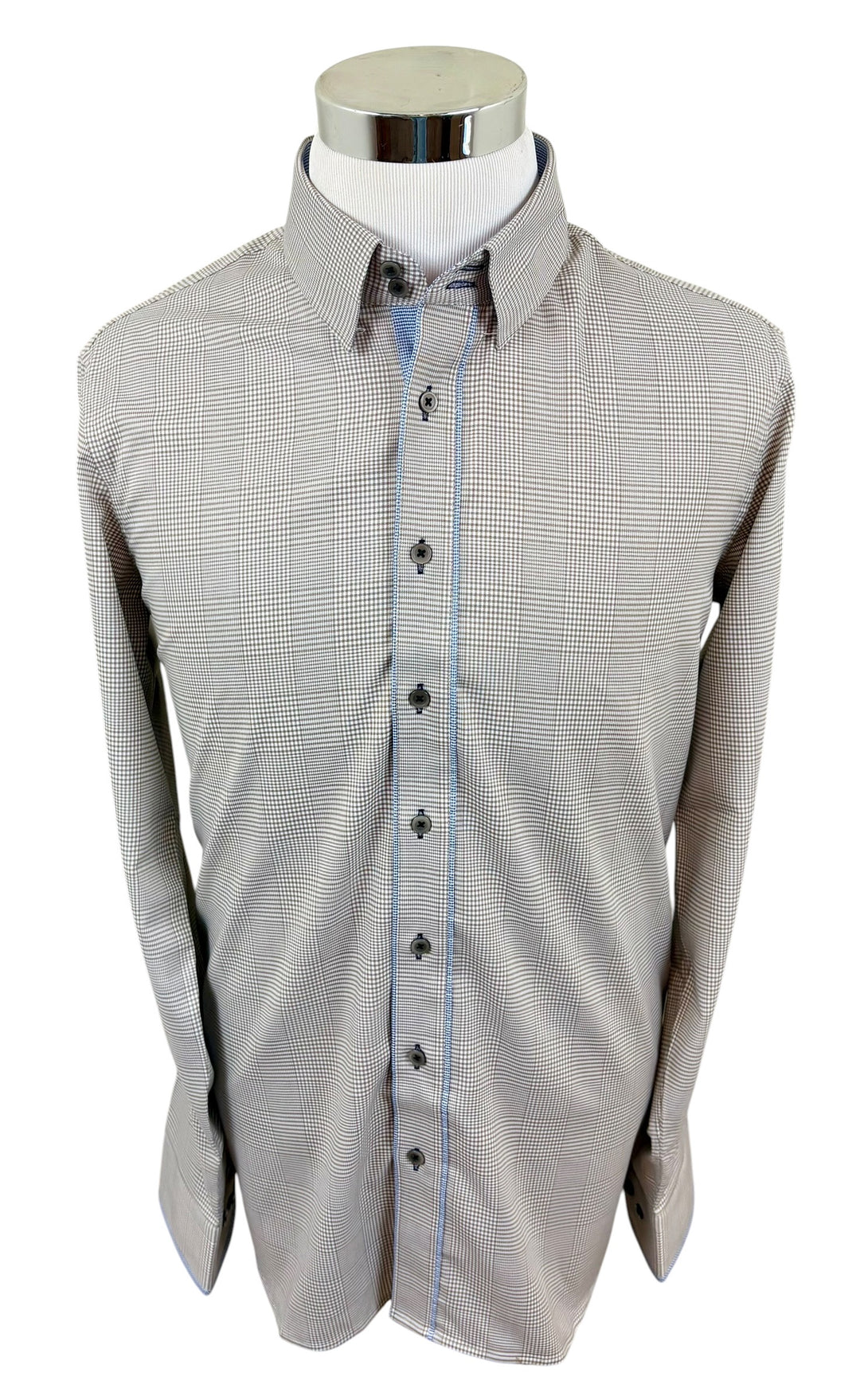 Men's Brown Plaid Shirt