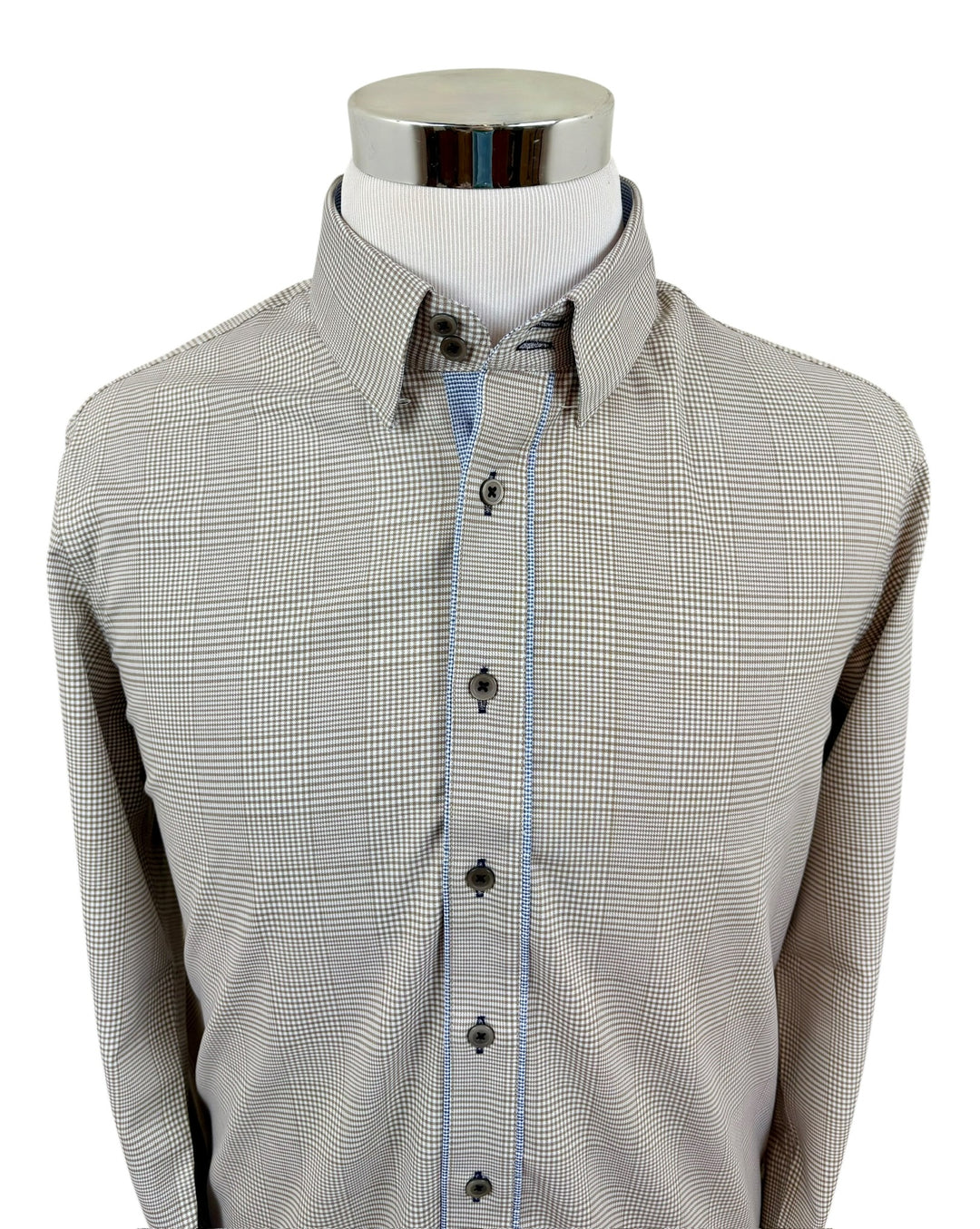 Men's Brown Plaid Shirt