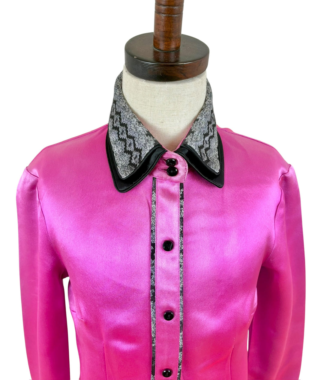 Youth Pink Satin Western Shirt - Ref. 275