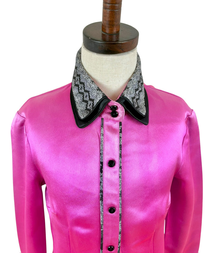 Youth Pink Satin Western Shirt - Ref. 275