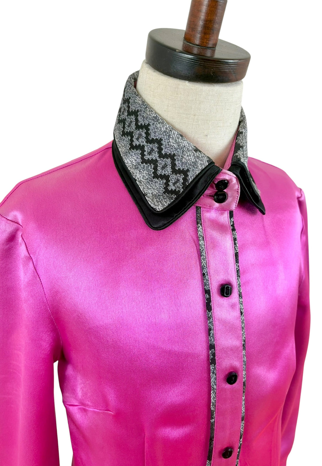 Youth Pink Satin Western Shirt - Ref. 275