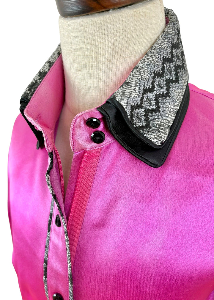 Youth Pink Satin Western Shirt - Ref. 275