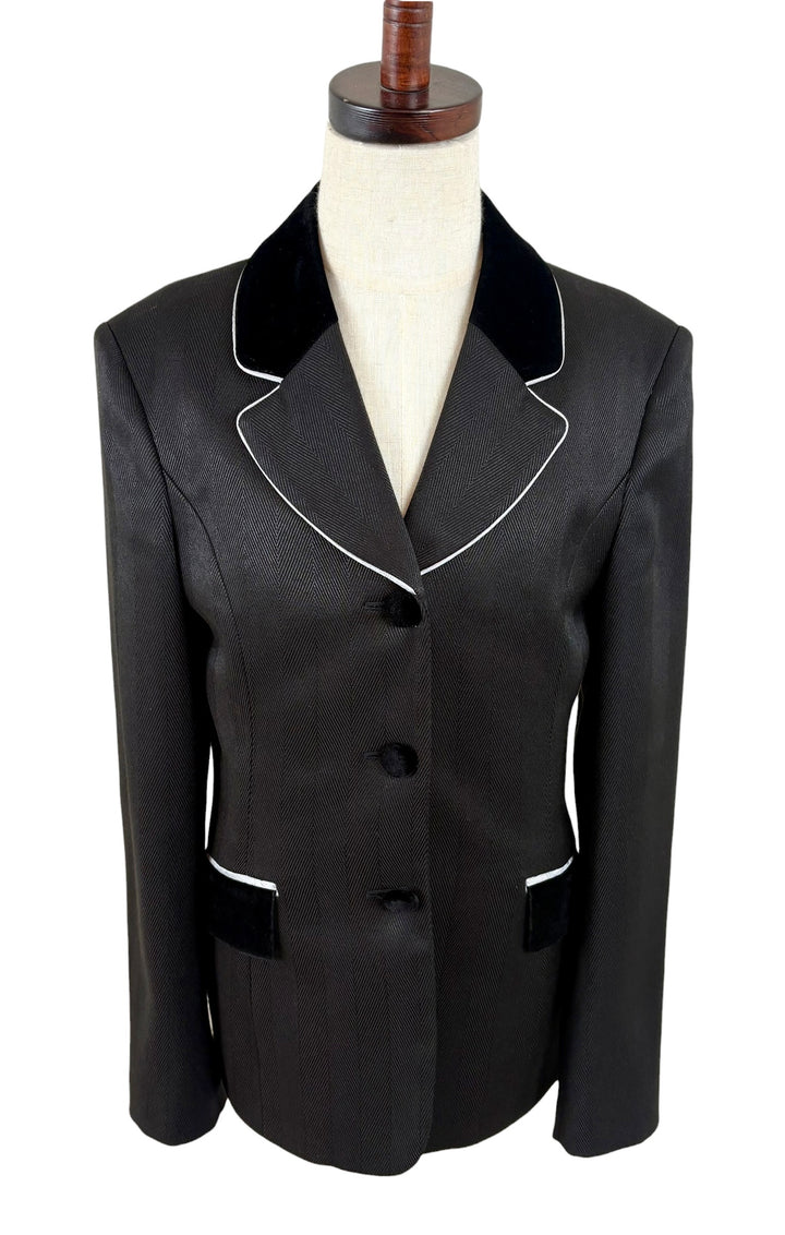 Youth Black & Silver Hunt Coat - Ref. 277