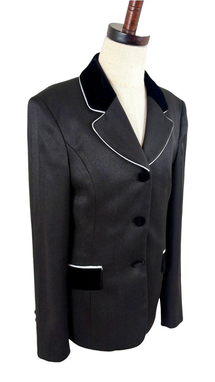 Youth Black & Silver Hunt Coat - Ref. 277