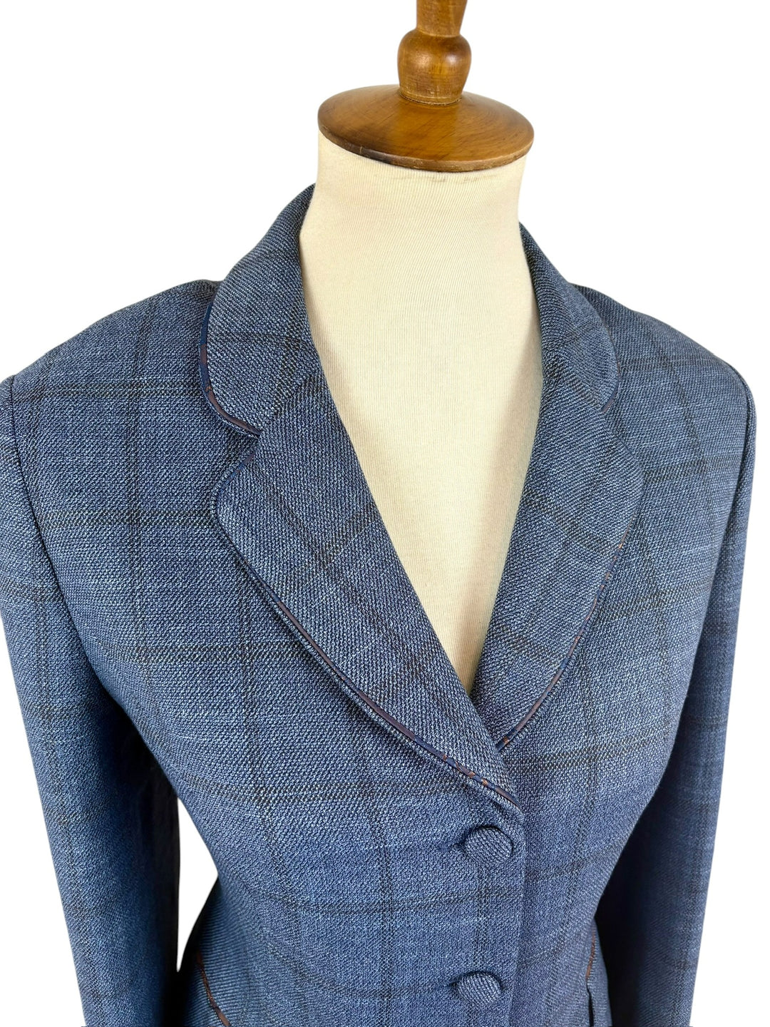 Blue Windowpane Hunt Coat (Size 10)