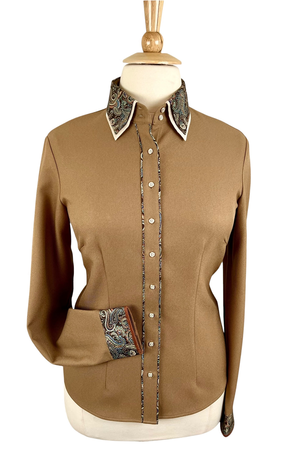 Caramel & Paisley Western Shirt (Size 42) - Ref. 249