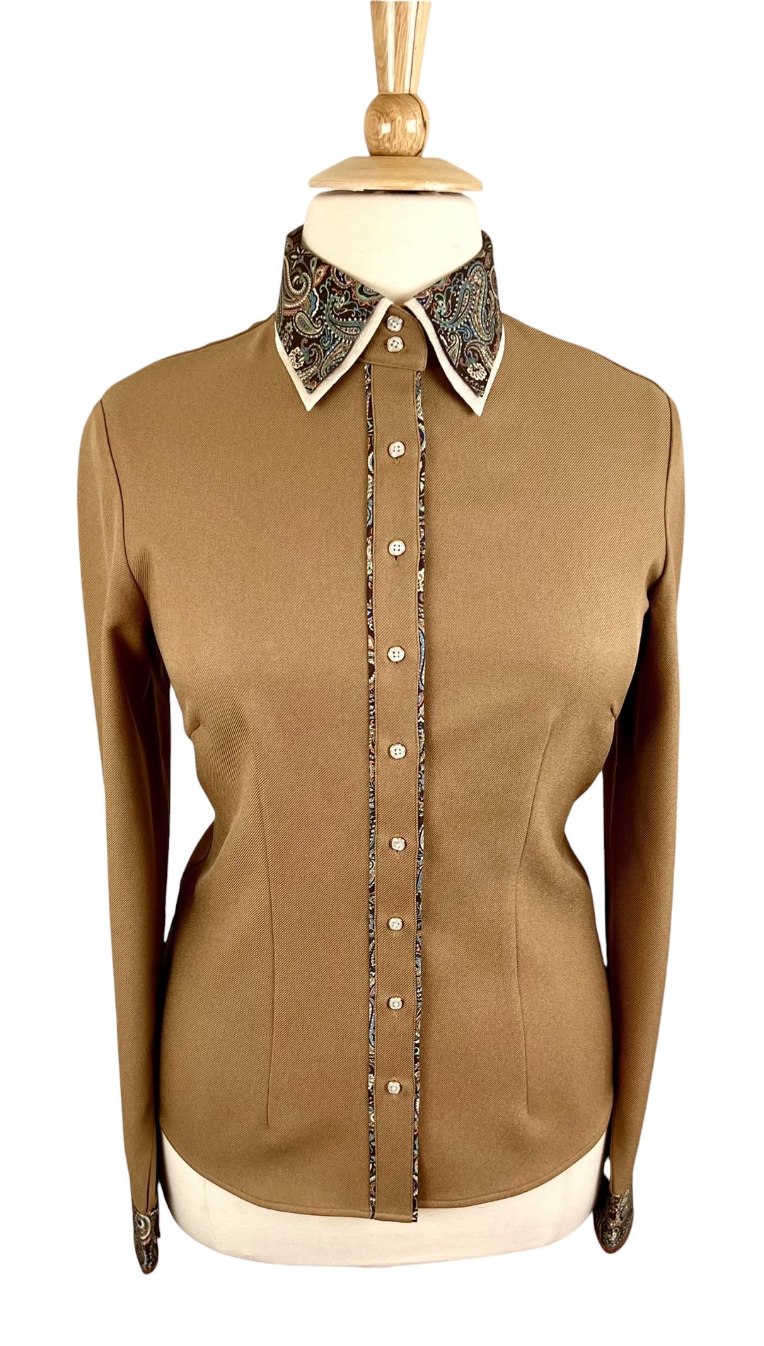 Caramel & Paisley Western Shirt (Size 42) - Ref. 249