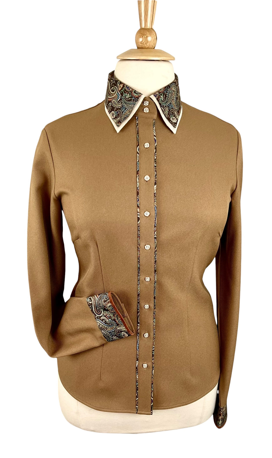 Caramel & Paisley Western Shirt (Size 42) - Ref. 249