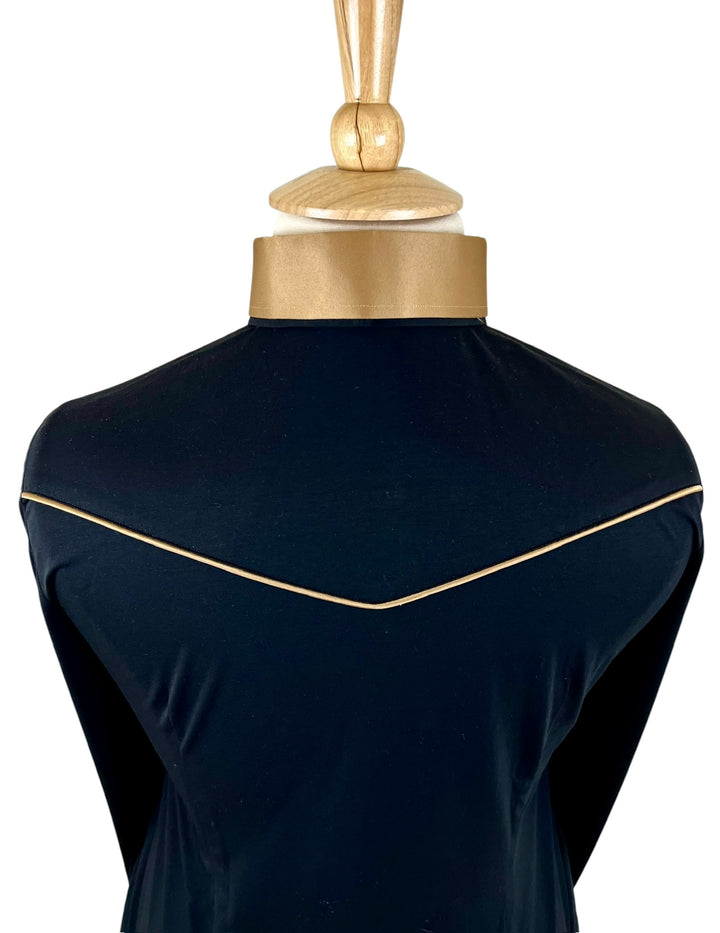Black & Gold Western Shirt (Size 42)