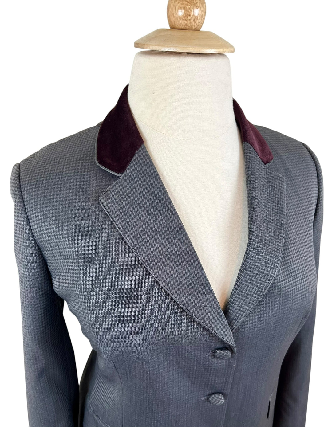 Gray w/ Plum Hunt Coat (Size 18) - Ref. 272