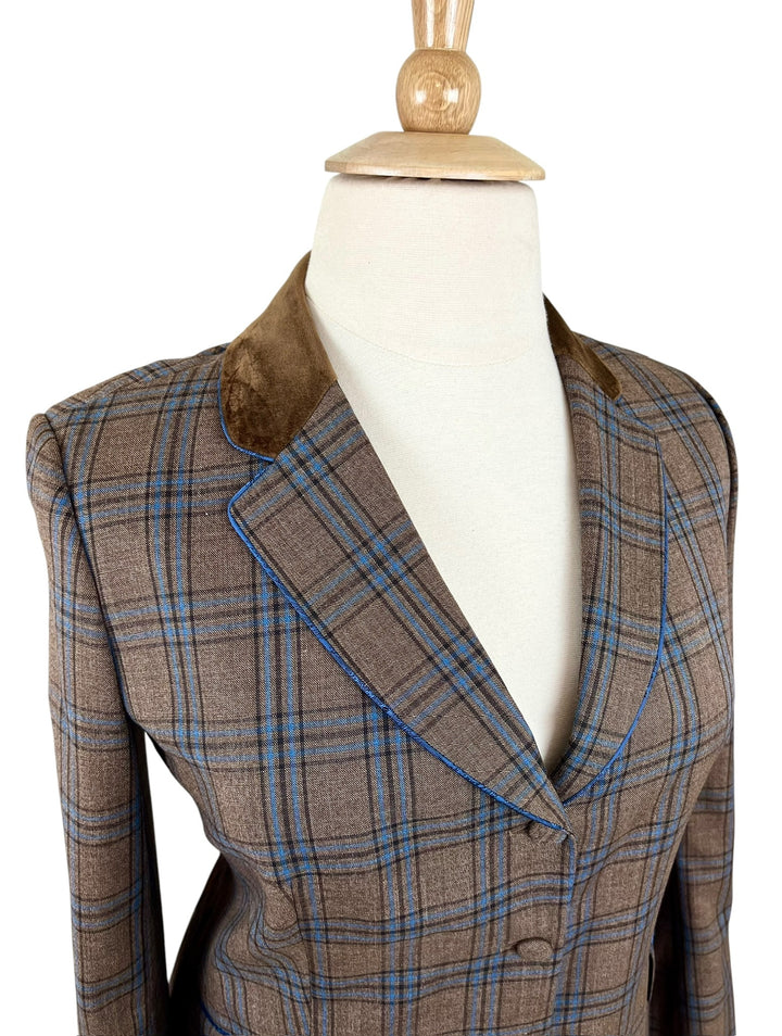 Brown & Blue Hunt Coat (Size 18) - Ref. 273