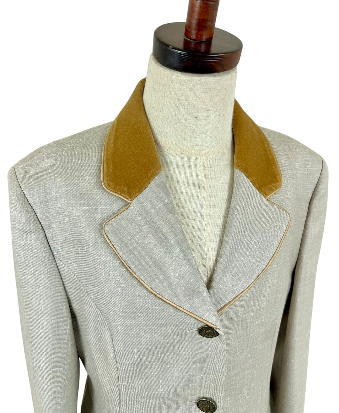 Youth Gray & Camel Show Coat
