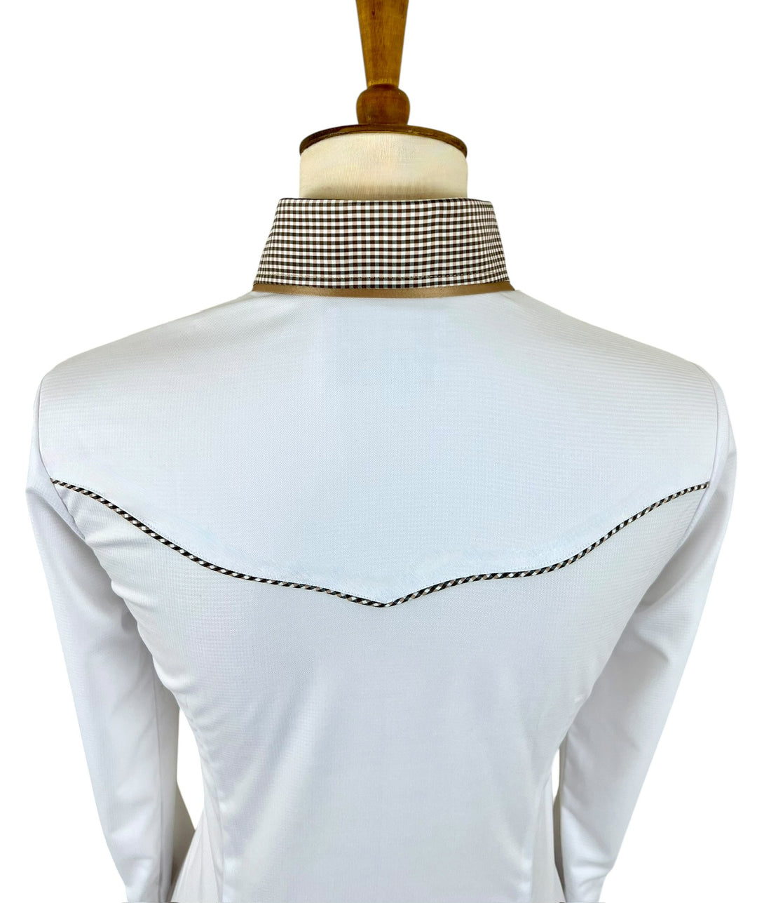 White & French Tan Western Shirt (Size 34)