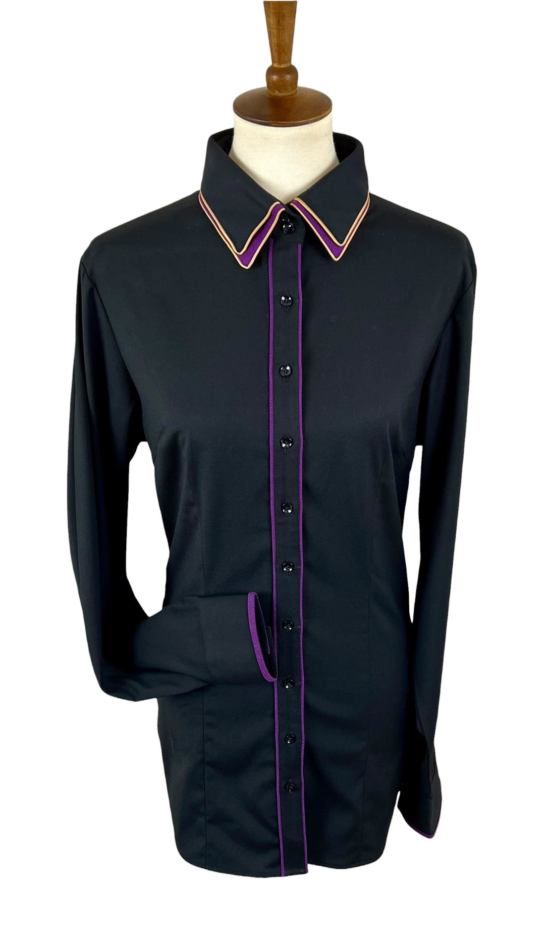Black & Purple Western Shirt (Size 38/40 L)