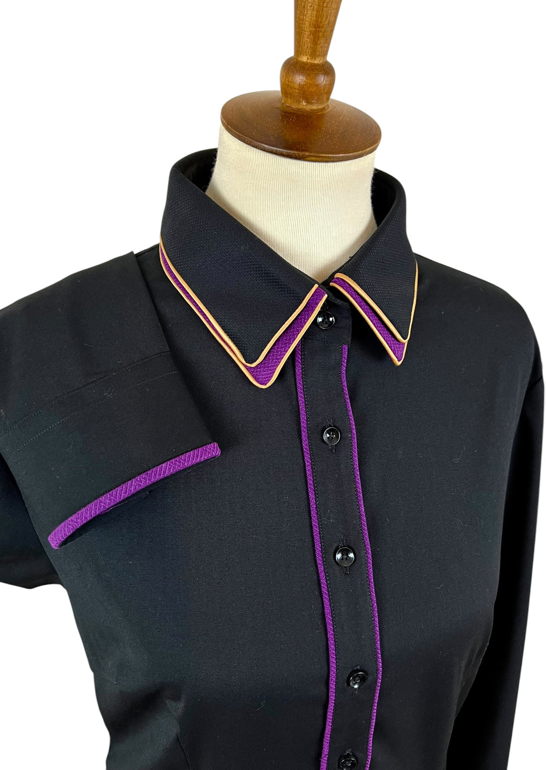 Black & Purple Western Shirt (Size 38/40 L)