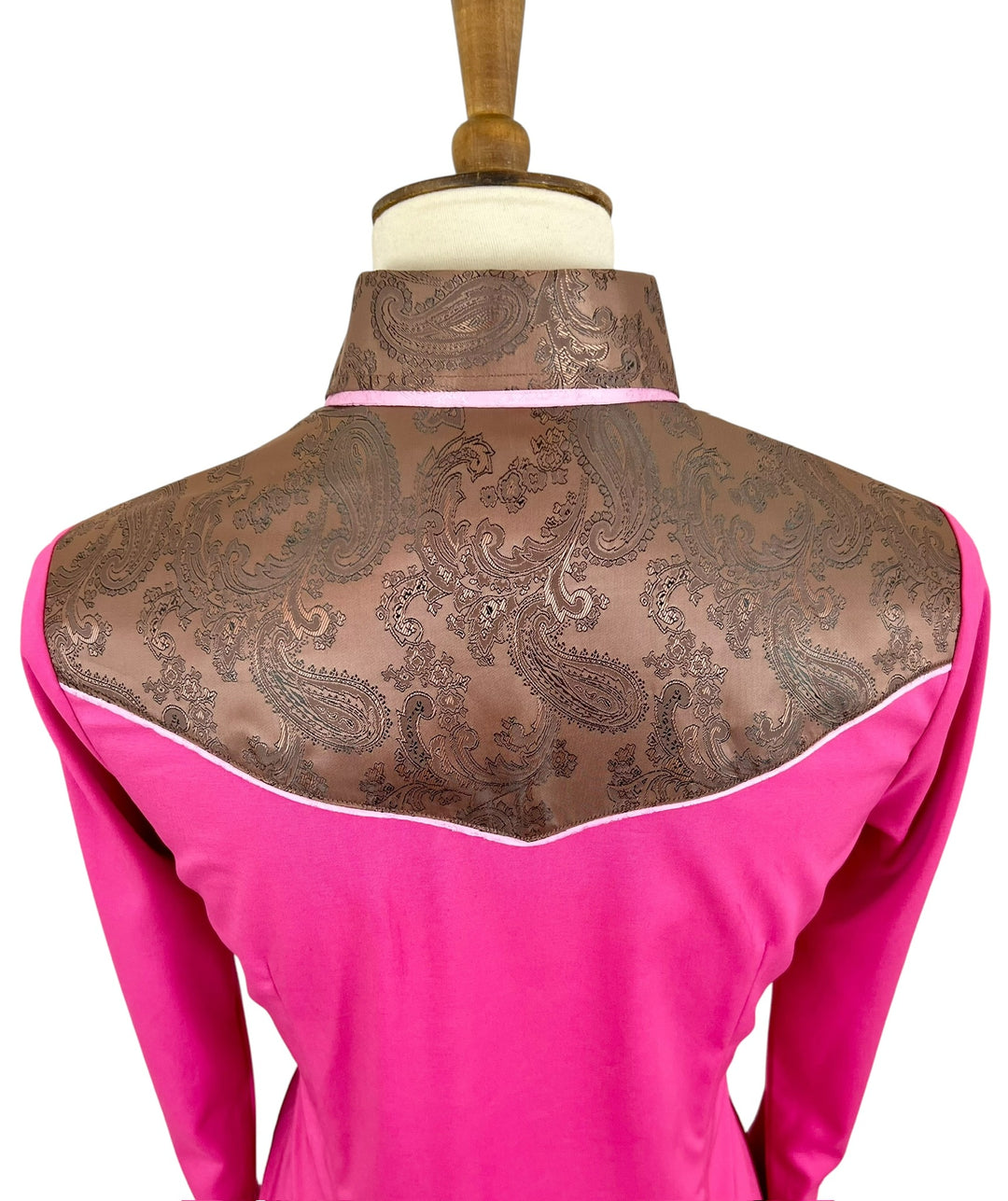 Hot Pink & Chocolate Western Shirt (Size 36) - Ref. 285