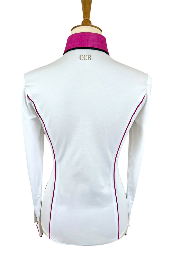 White & Pink Western Shirt (Size 32)