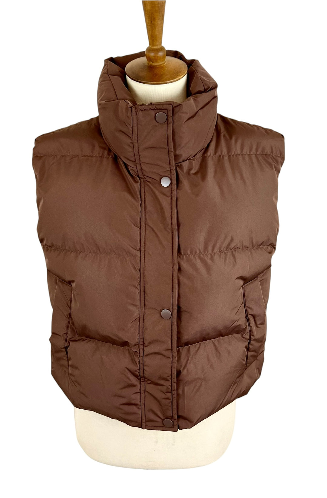 CCB Cropped Vest (Brown)