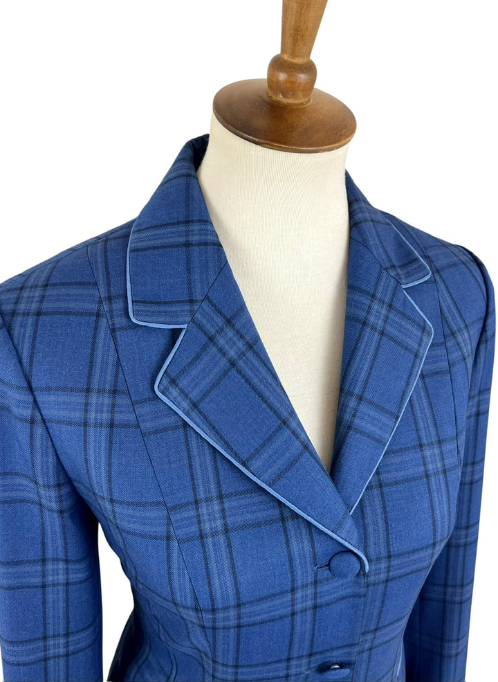 Blue Plaid Hunt Coat (Size 6/8) - Ref. 291