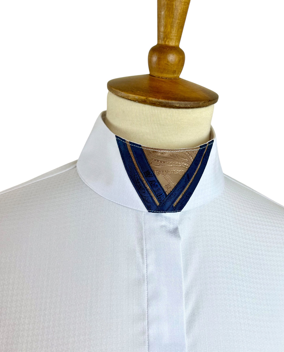 Brown & Navy Paisley V Collar (BBY - 71)