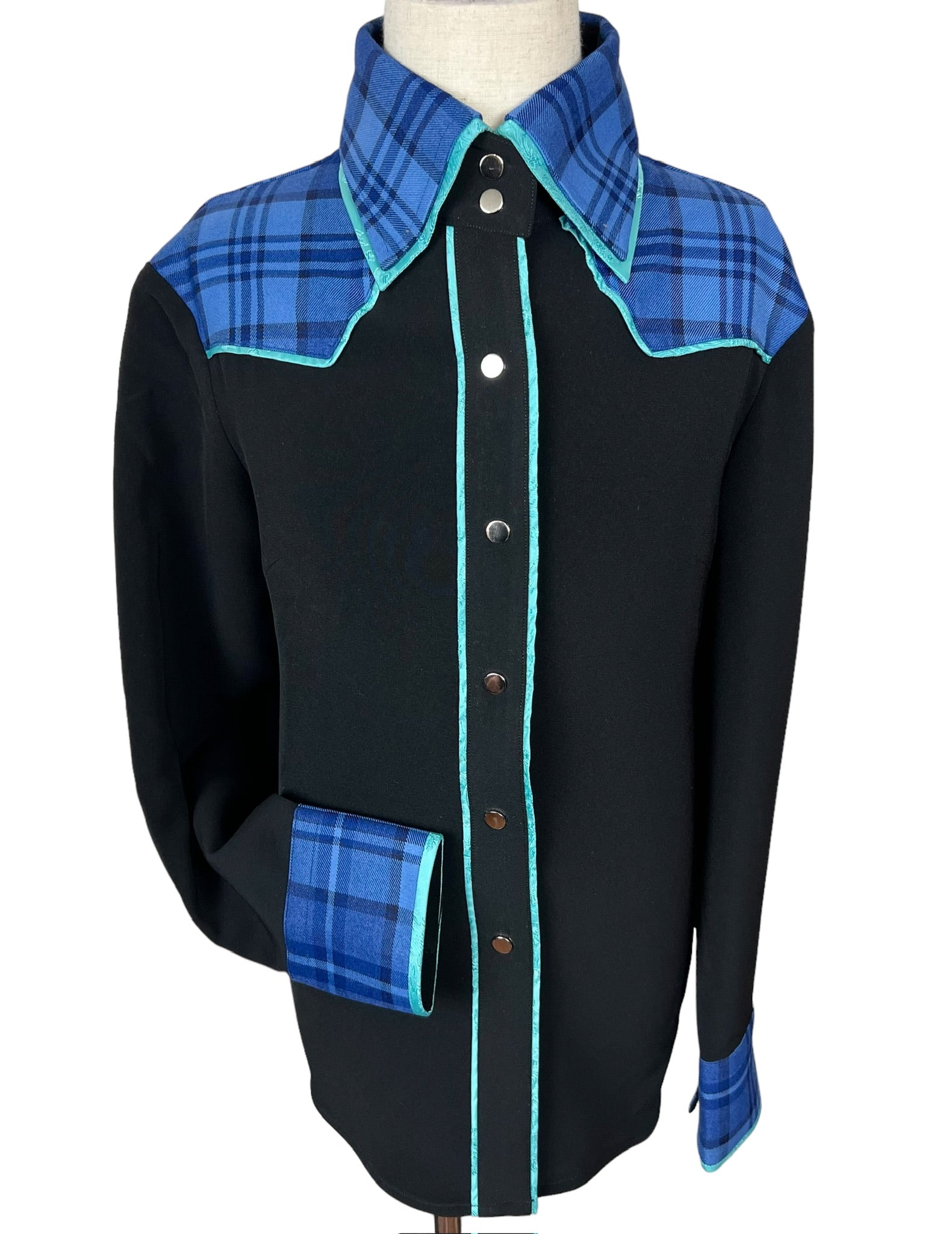 Black and best sale turquoise shirt