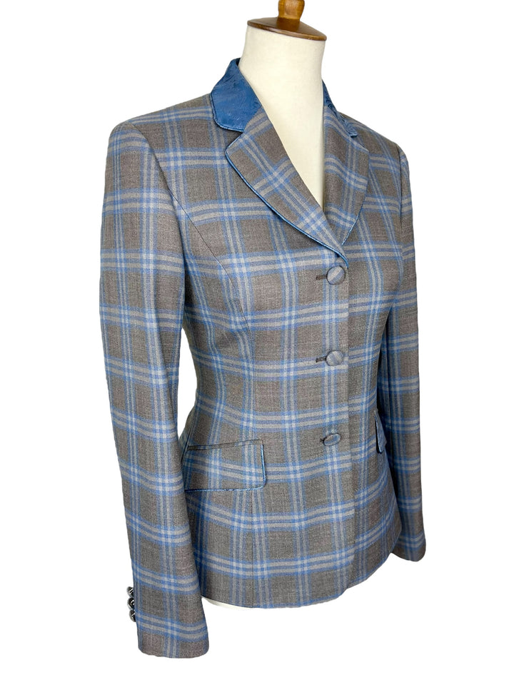 Brown & Blue Plaid Hunt Coat (Size 2)