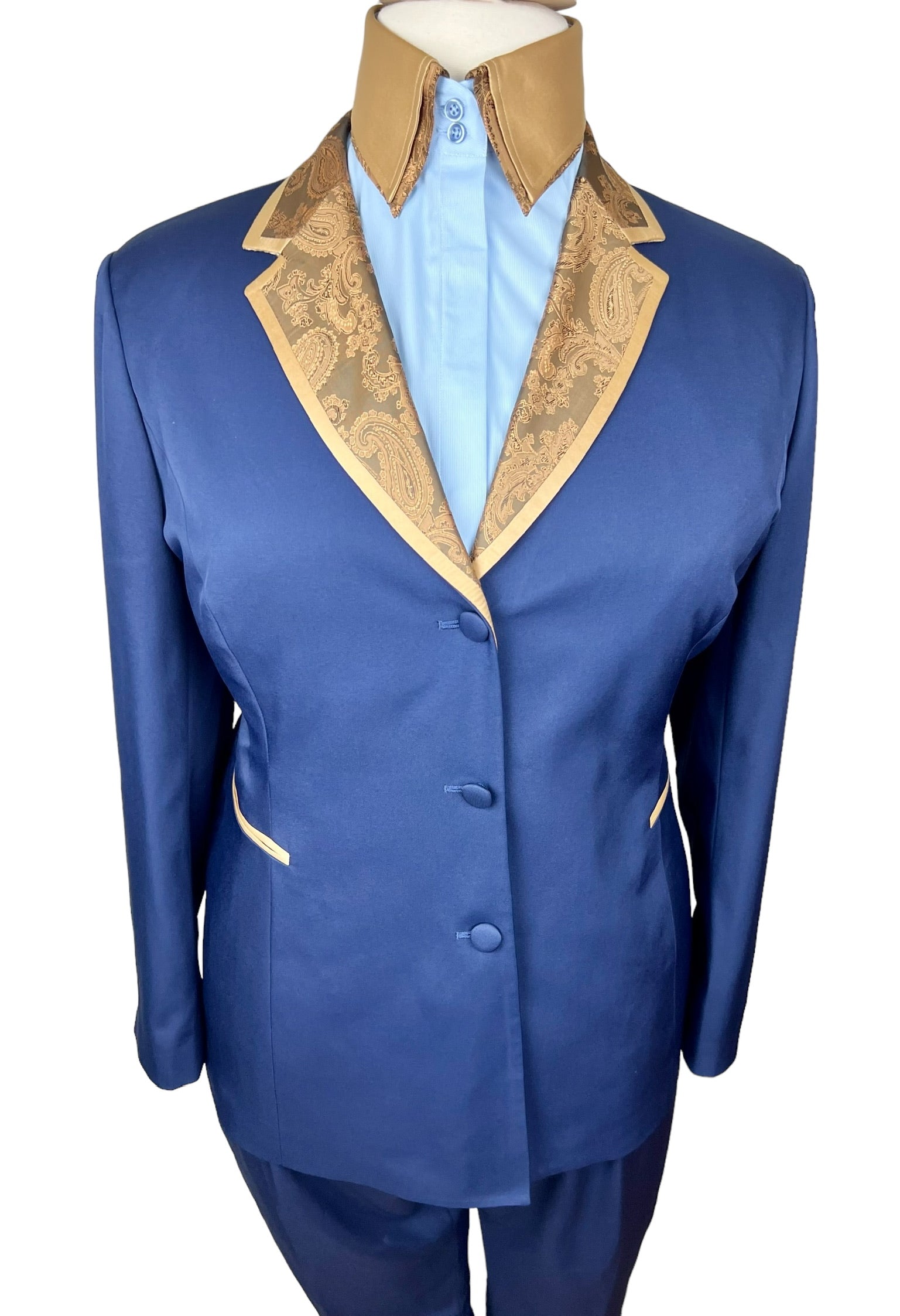 Royal blue and gold clearance shirt