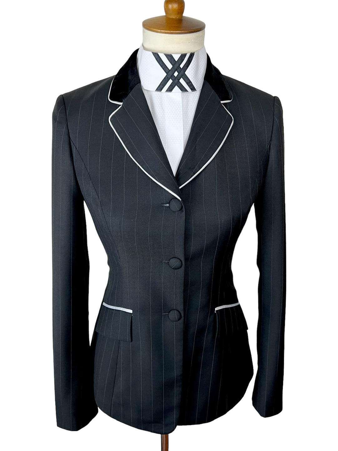 Black & Silver Hunt Coat with Matching Shirt