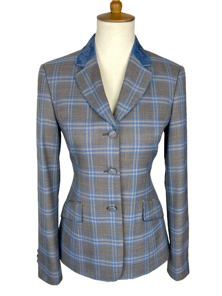 Brown & Blue Plaid Hunt Coat (Size 2)