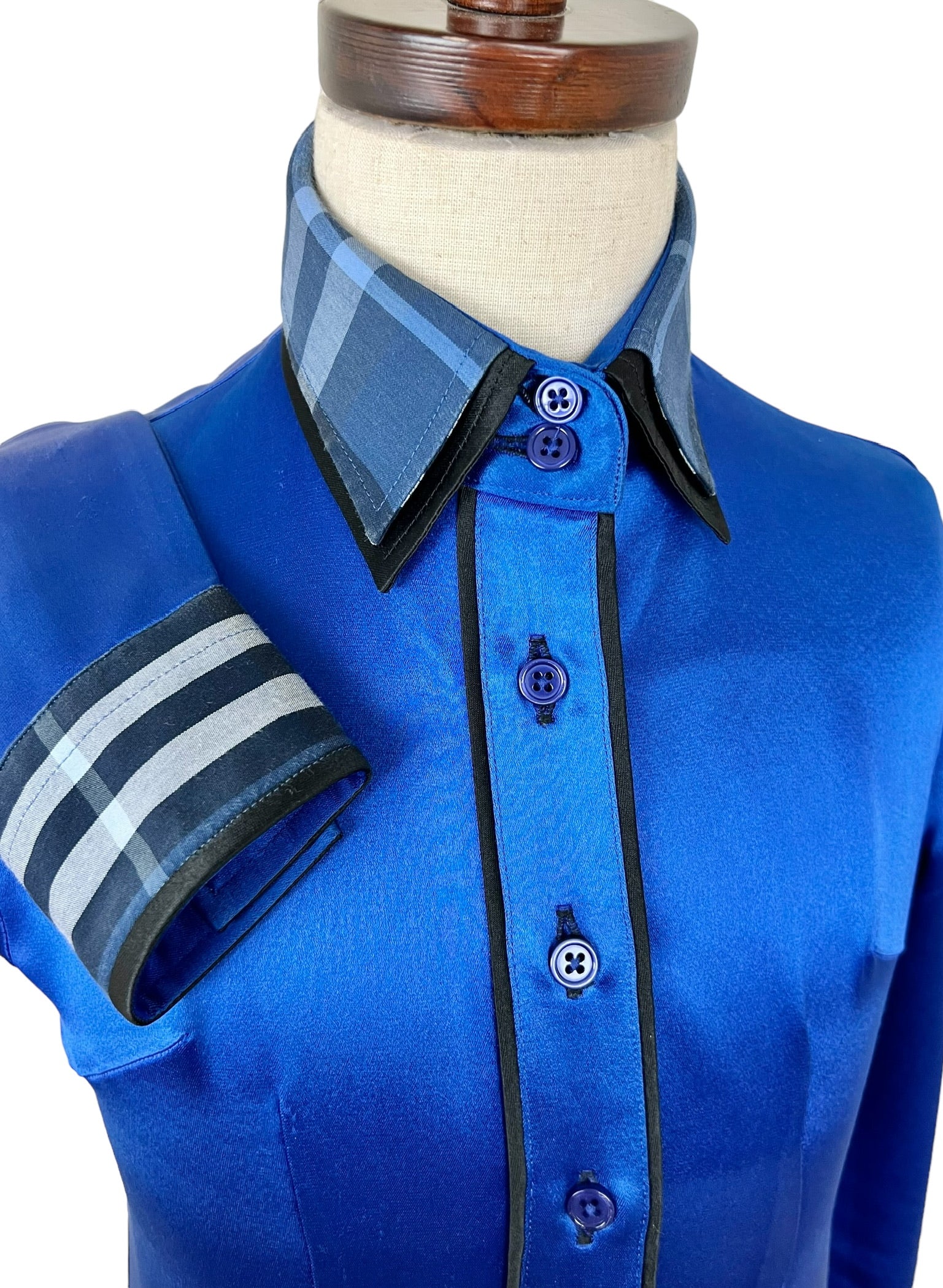 Royal blue deals western shirt