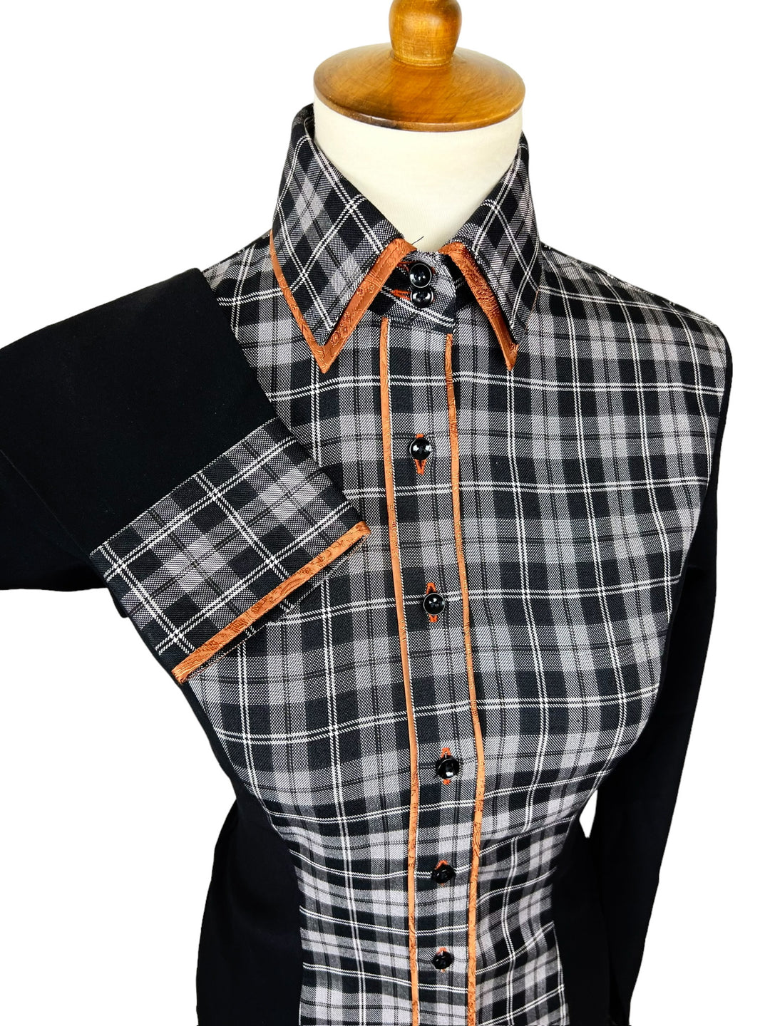 Black & White Western Shirt (Size 34)