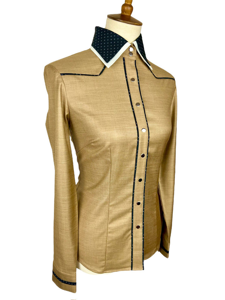 Gold & Black Western Shirt (Size 34)