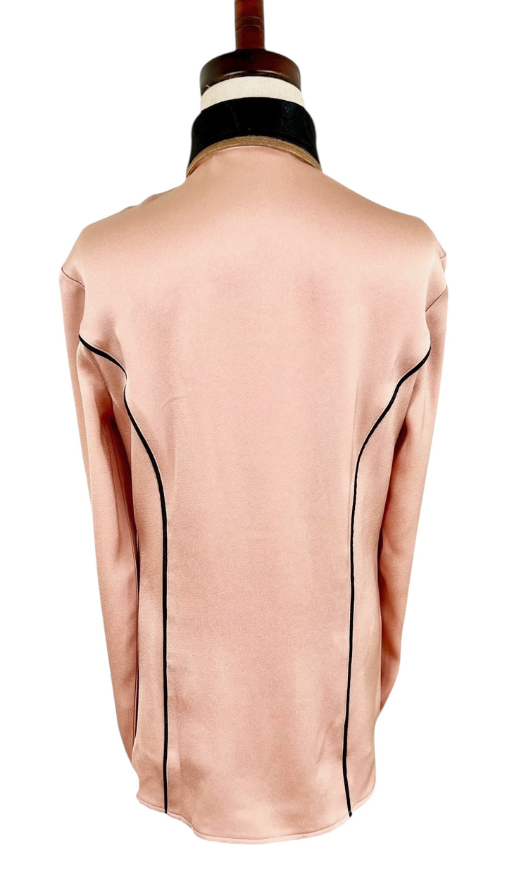 Blush Silk Western Shirt (Size 26)