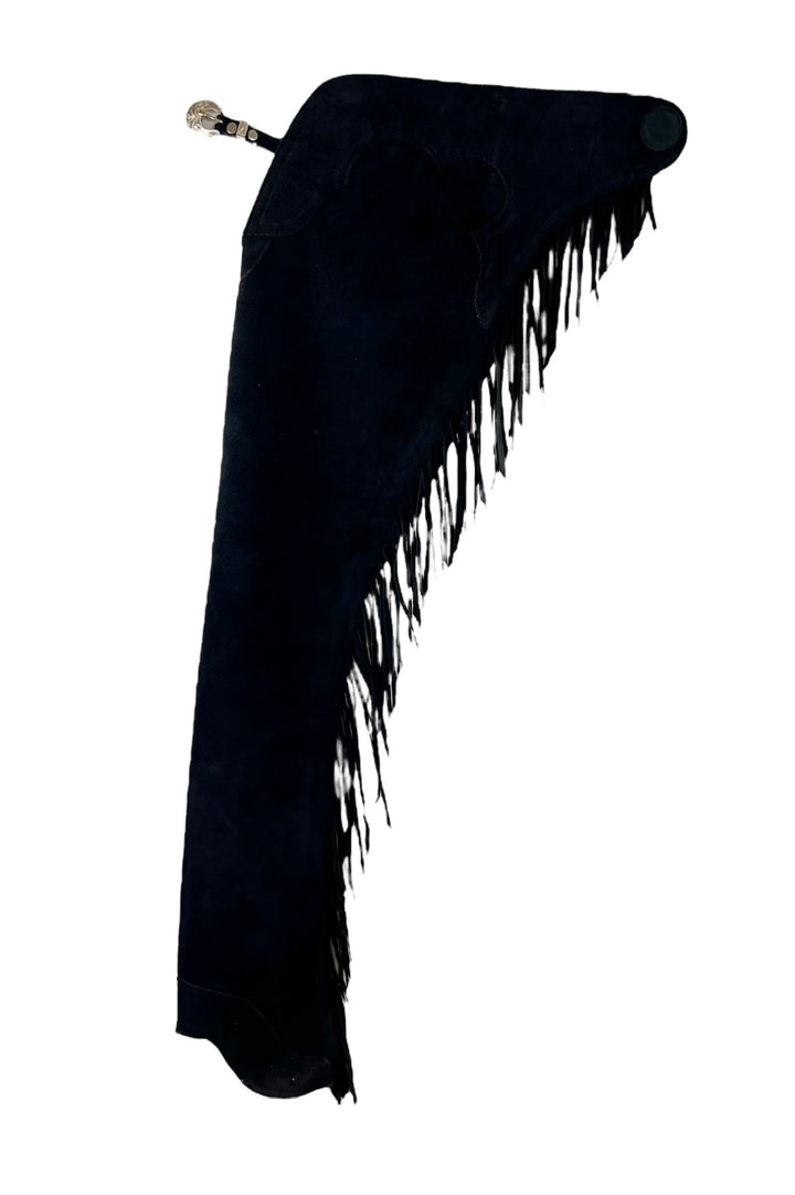 Chaps: Black Suede Top Grain