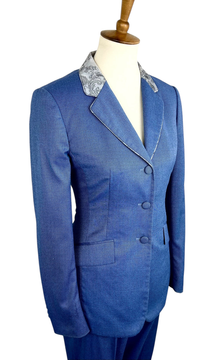 Blue All-Day Suit with Silver Paisley - Ref. 181